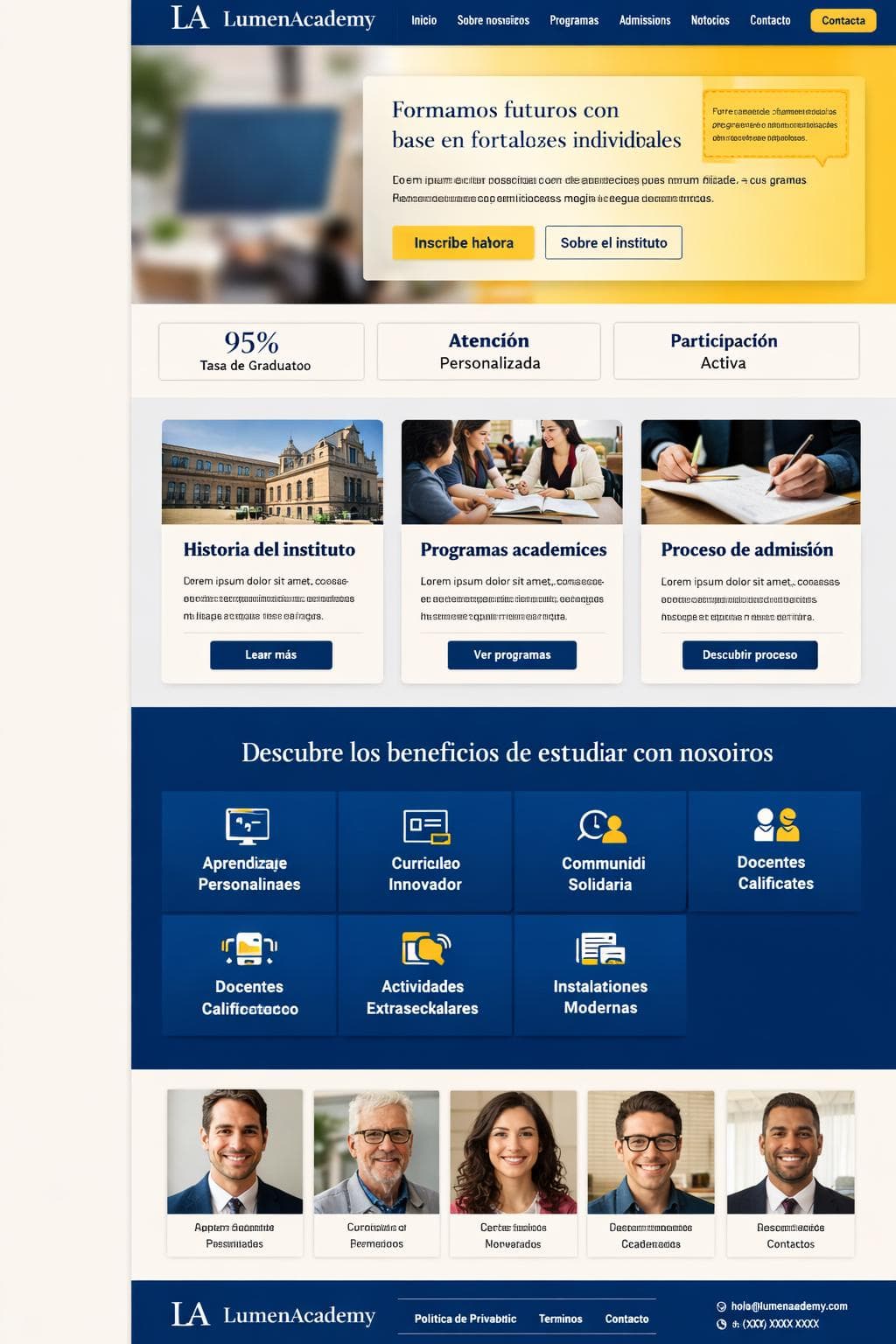 LumenAcademy &mdash; vista previa del theme