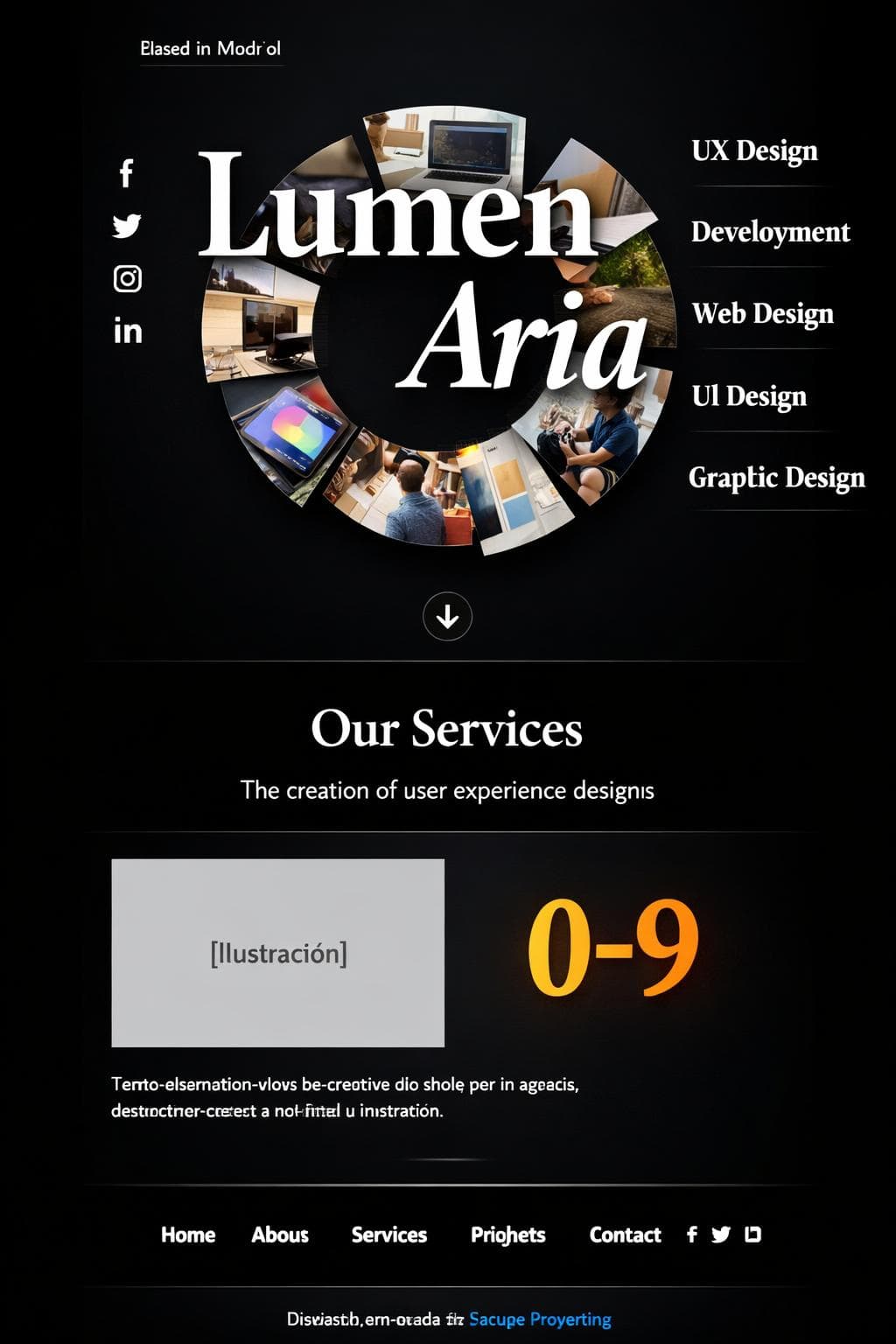 LumenAria &mdash; vista previa del theme