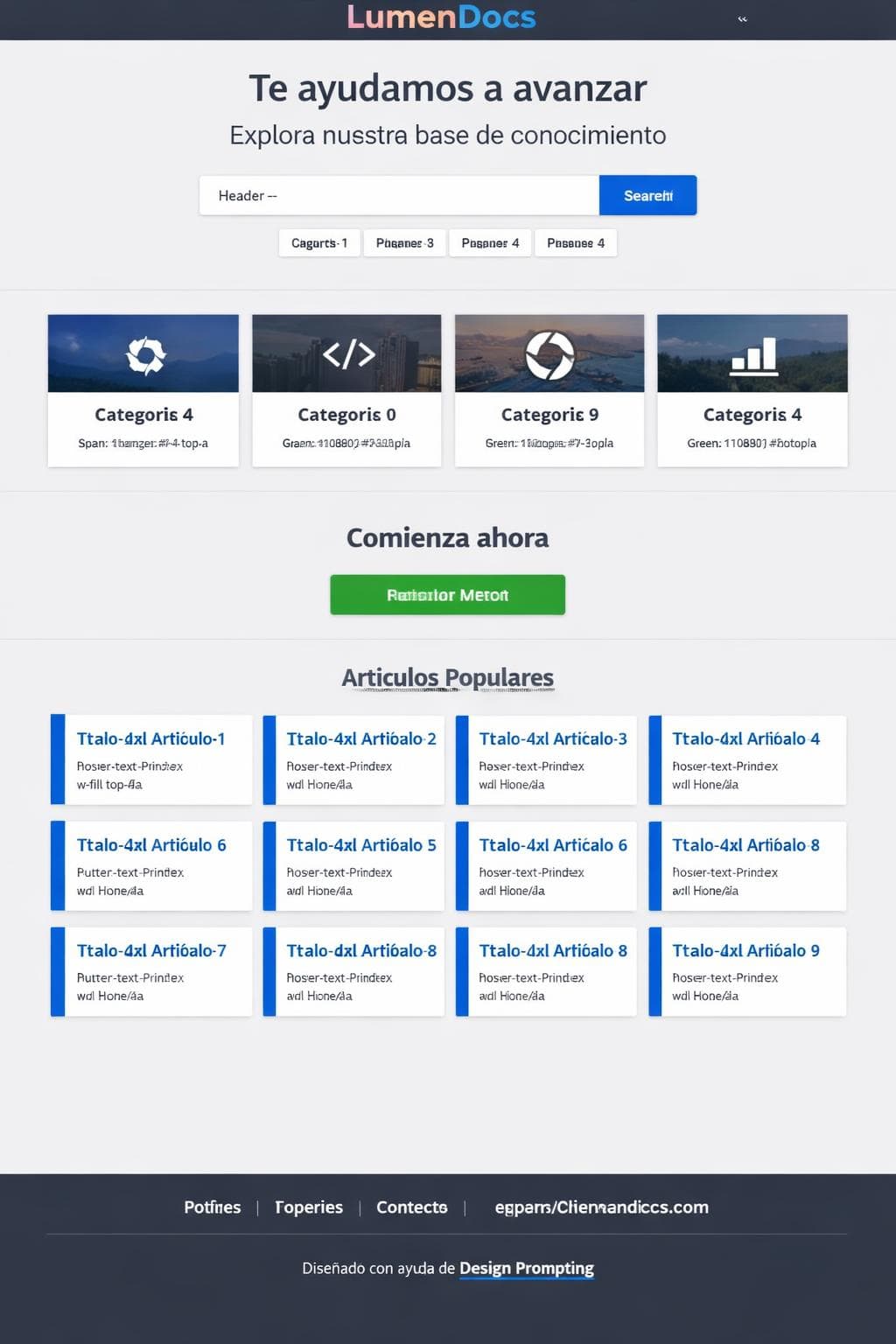 LumenDocs &mdash; vista previa del theme