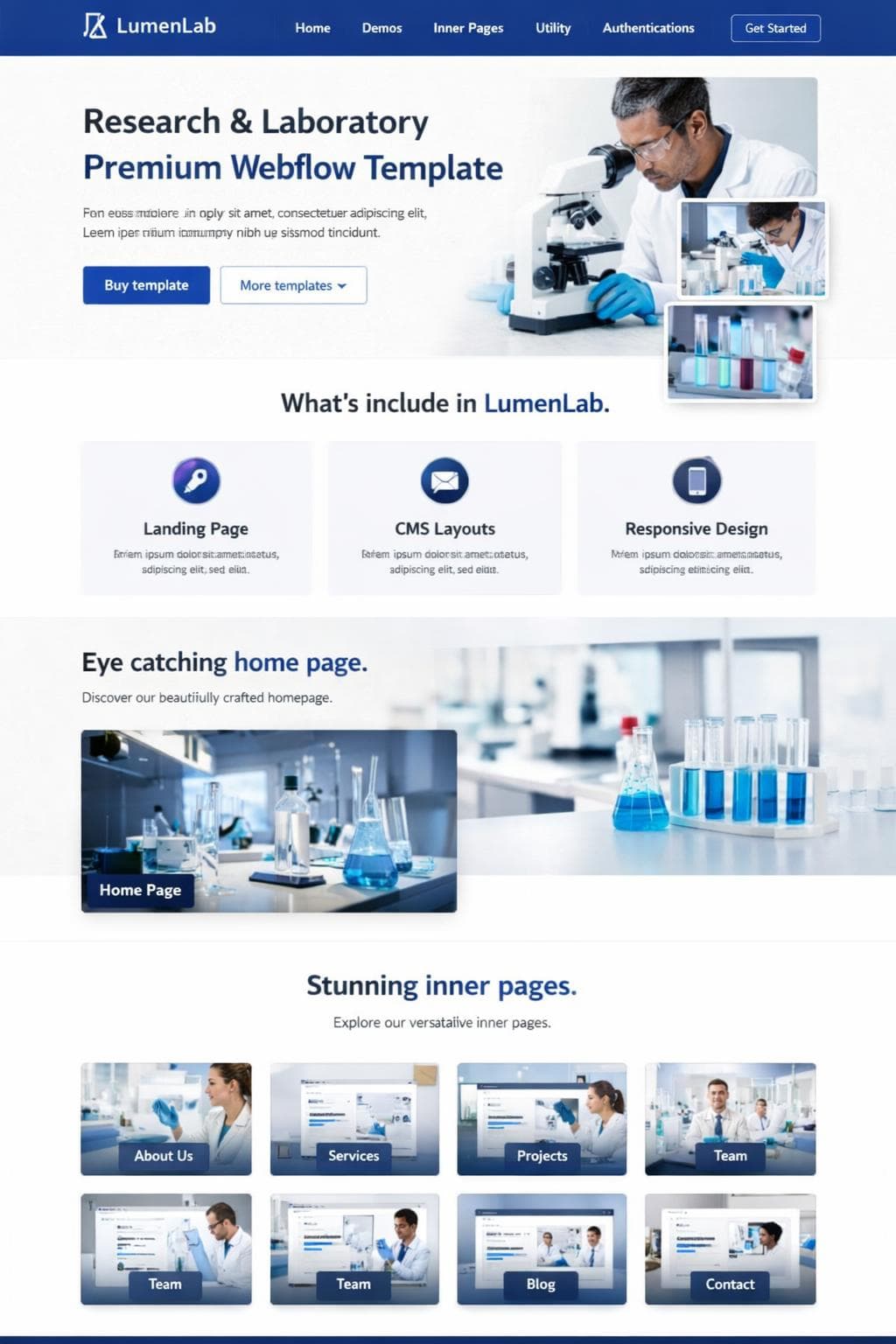 LumenLab — vista previa del theme