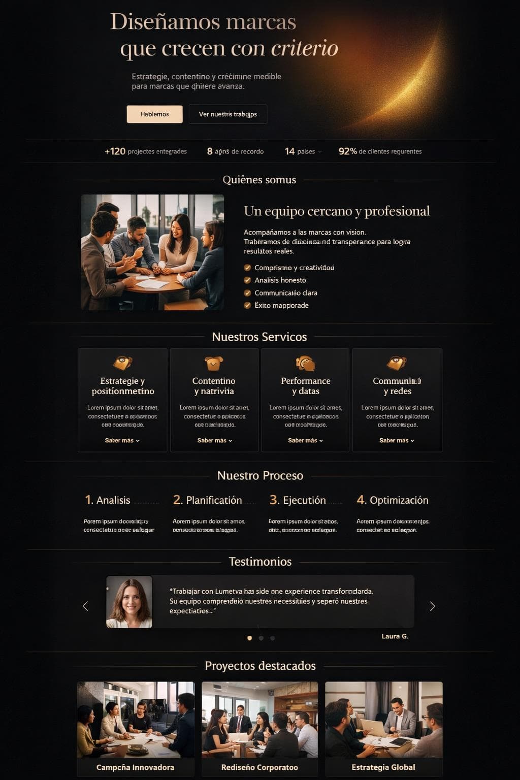 Lumevra Studio — vista previa del theme