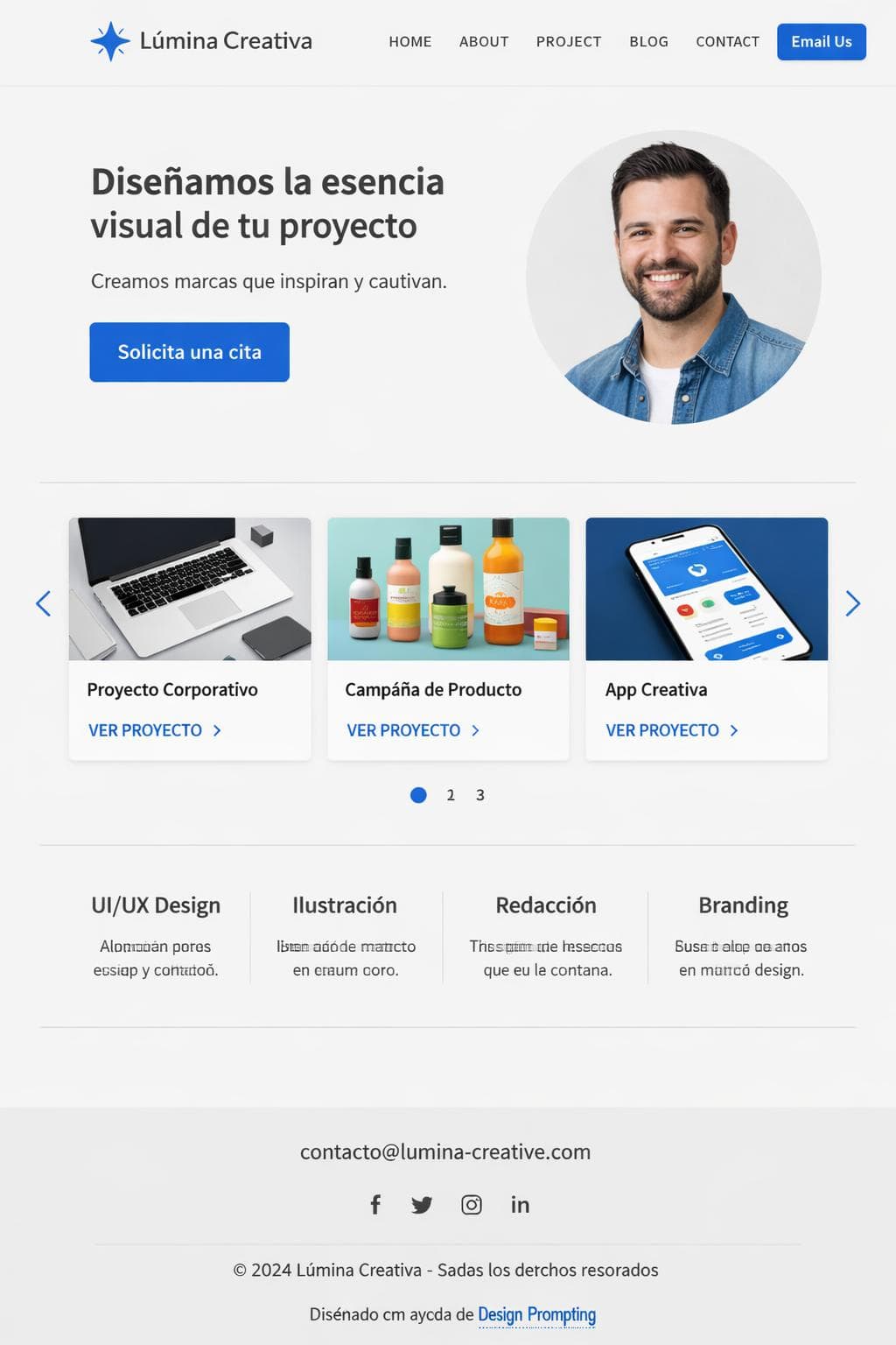 Lúmina Amuleto — vista previa del theme