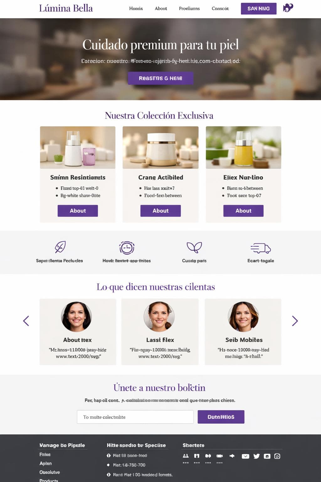 Lúmina Bella — vista previa del theme