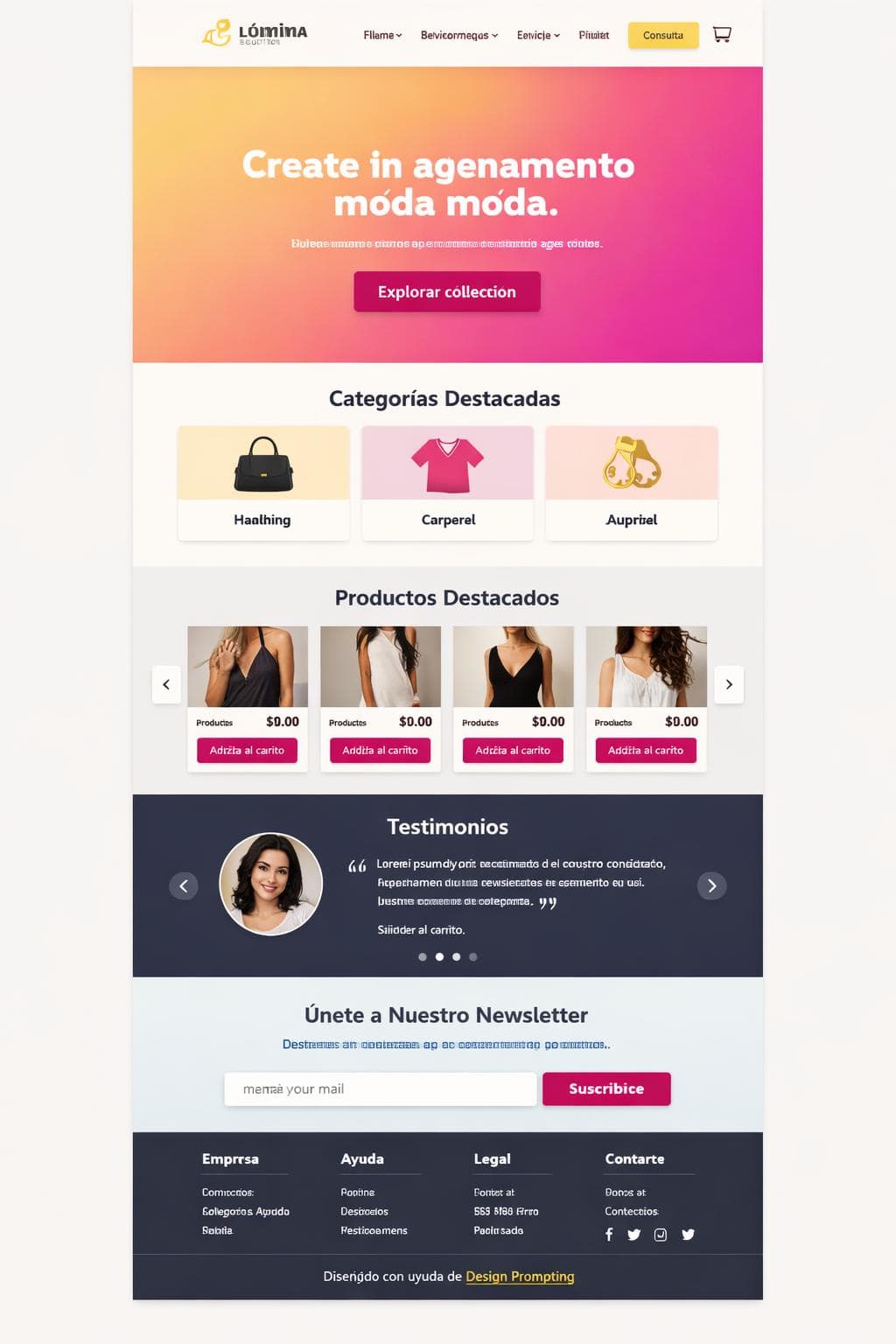 Lúmina Boutique — vista previa del theme