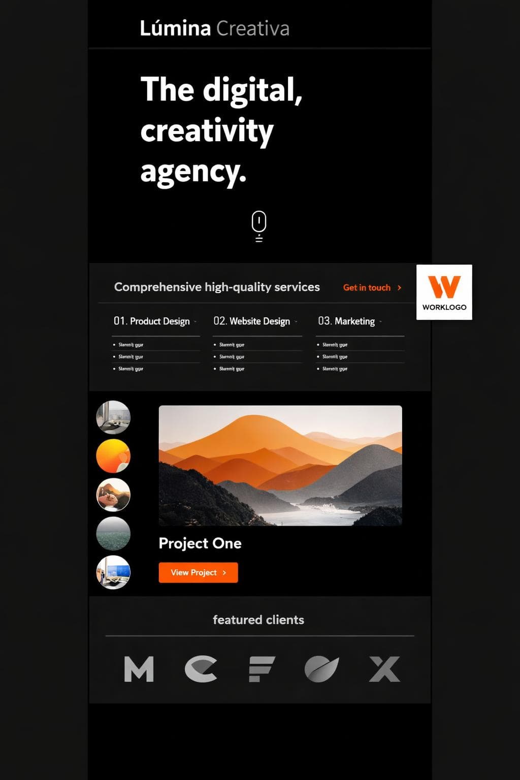 Lúmina Clamor — vista previa del theme