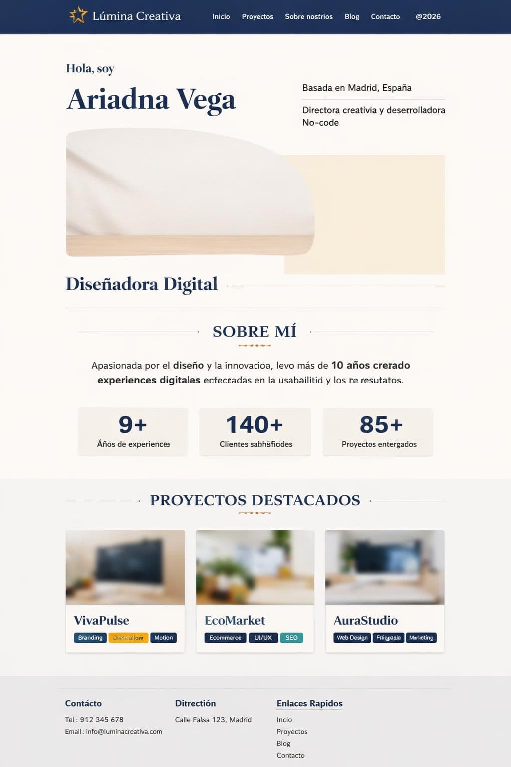 Lúmina Espinela — vista previa del theme