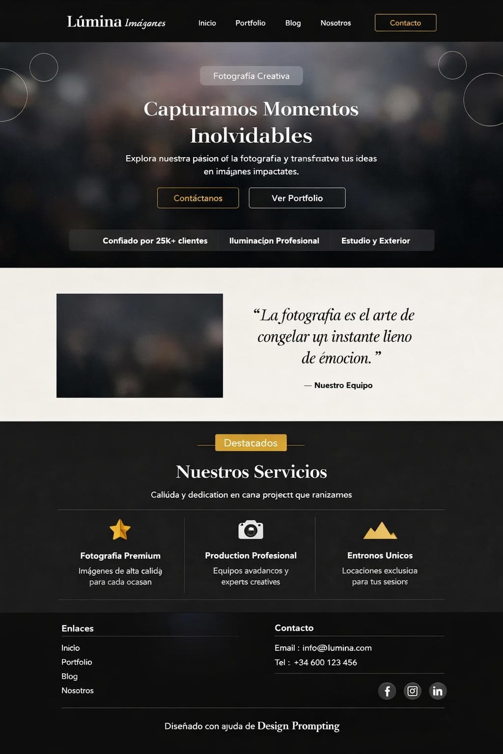 Lúmina Imágenes — vista previa del theme