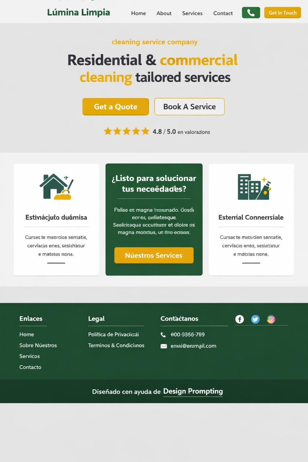 L&uacute;mina Limpia &mdash; vista previa del theme