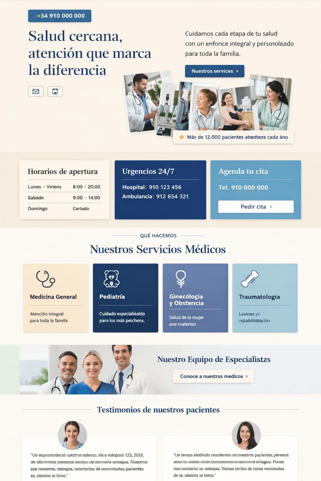 Lúmina Salud — vista previa del theme