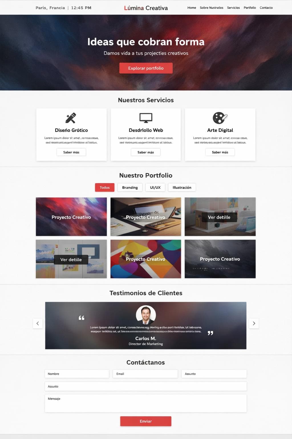 Lúmina Tienda — vista previa del theme