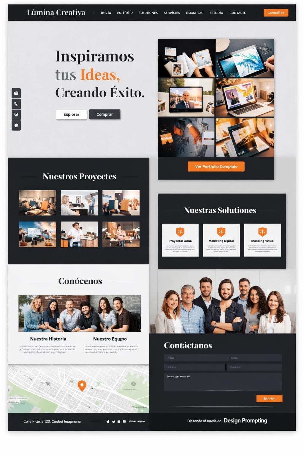 Lúmina Vidriera — vista previa del theme