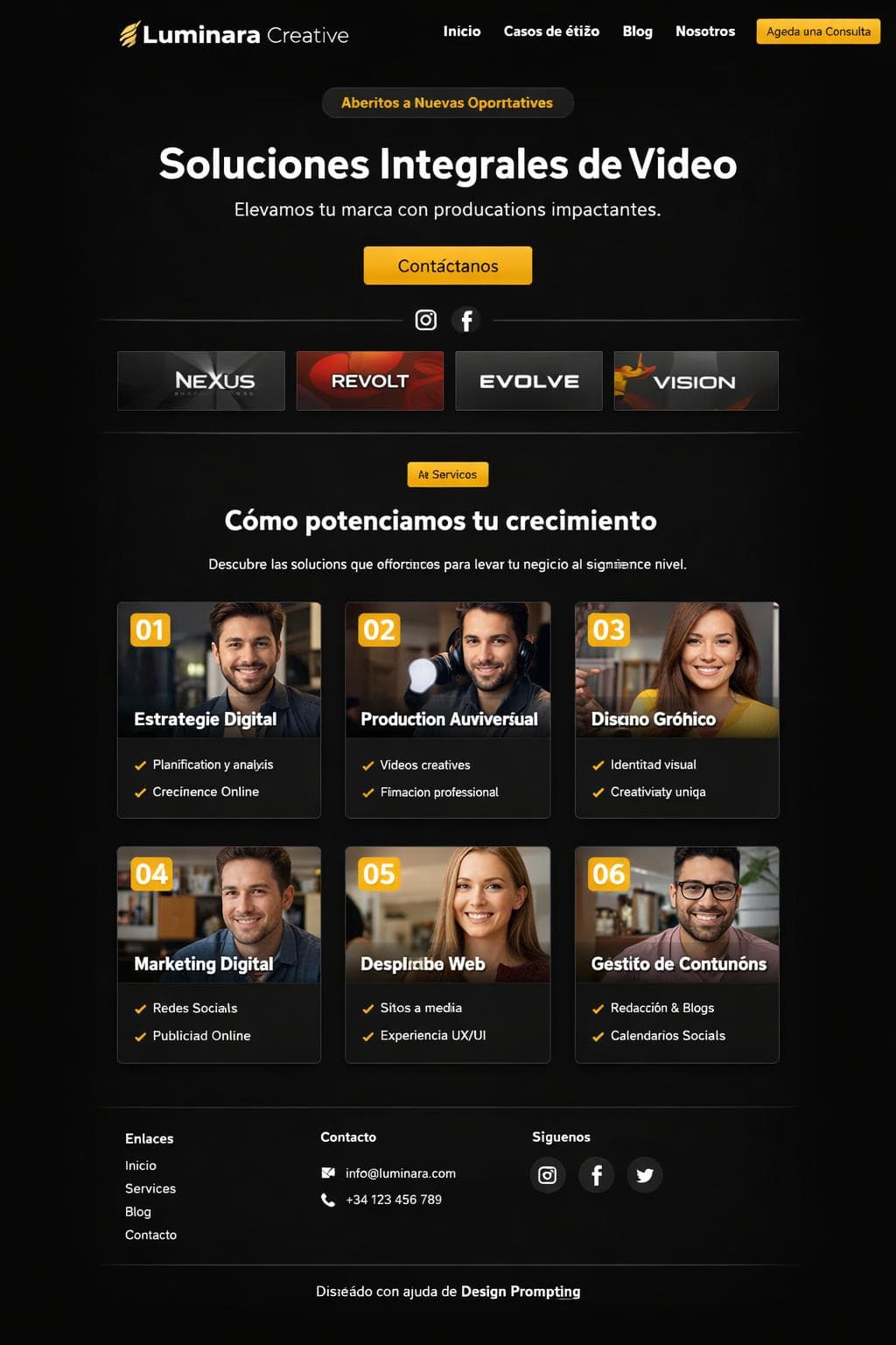 Luminara Creative &mdash; vista previa del theme