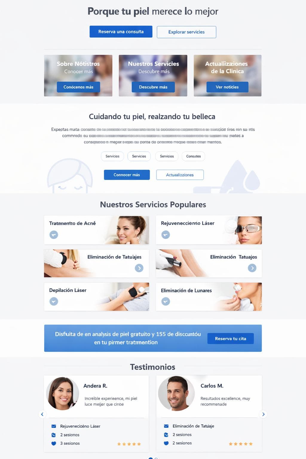 Luminara Derm &mdash; vista previa del theme