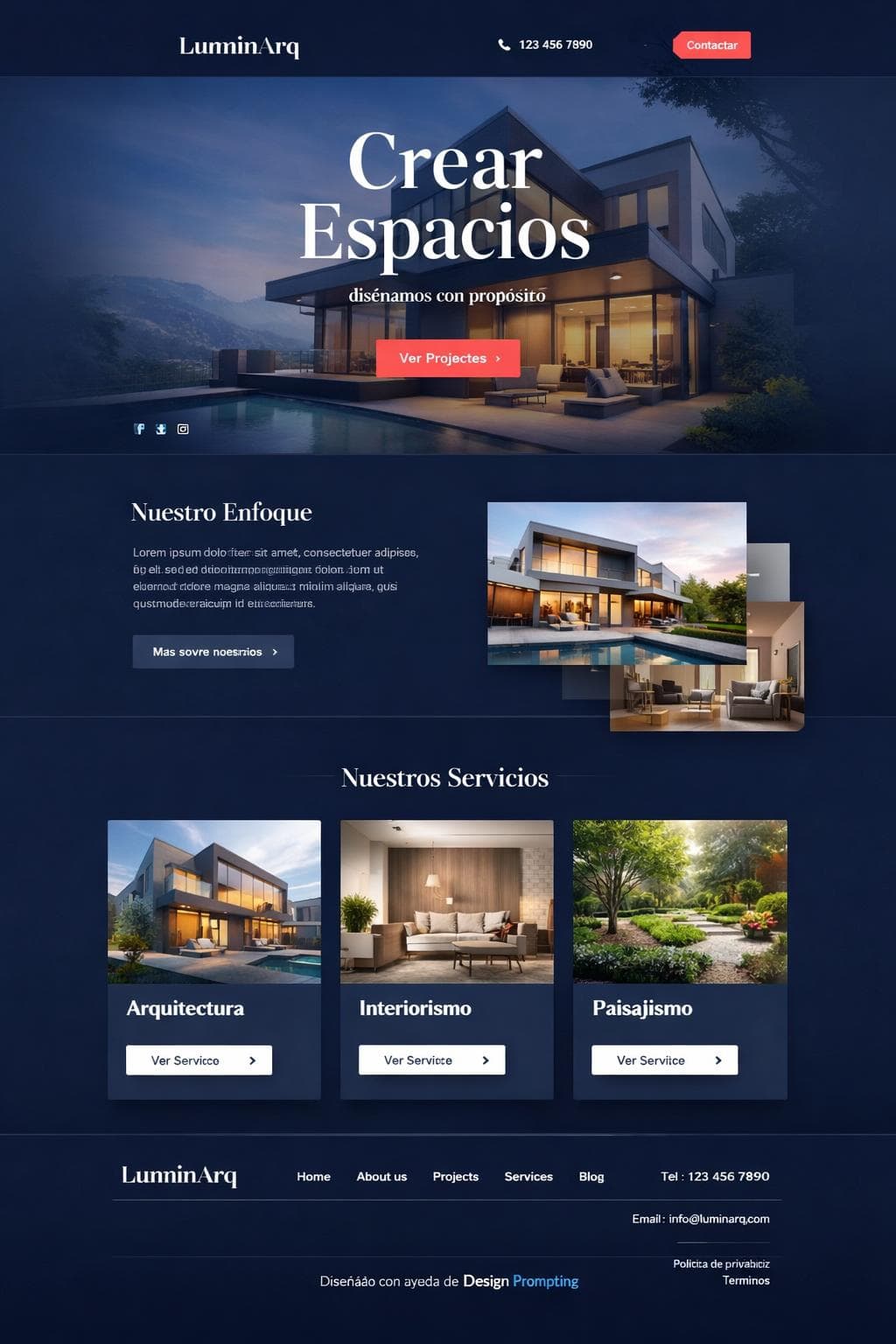 LuminArq Studio — vista previa del theme