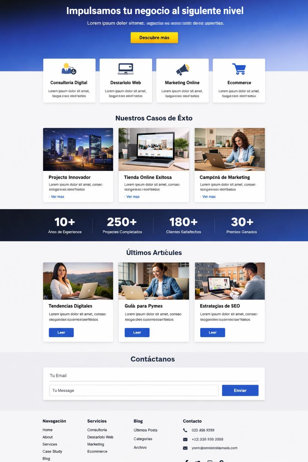 Luminexía Agencia — vista previa del theme