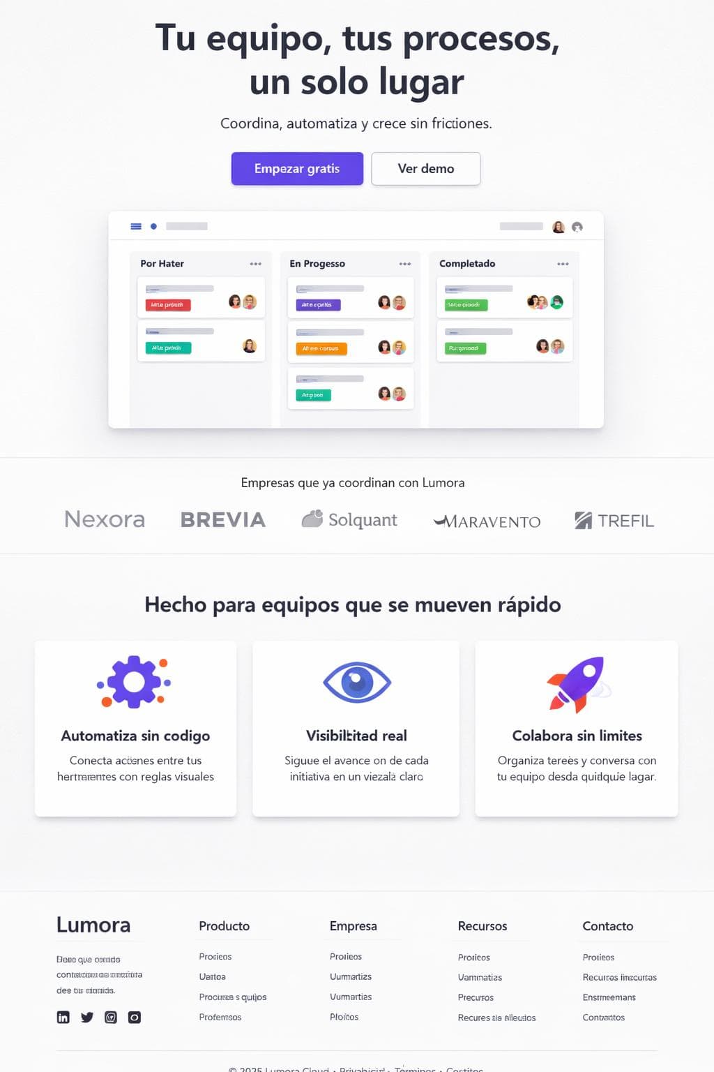 Lumora Cloud — vista previa del theme