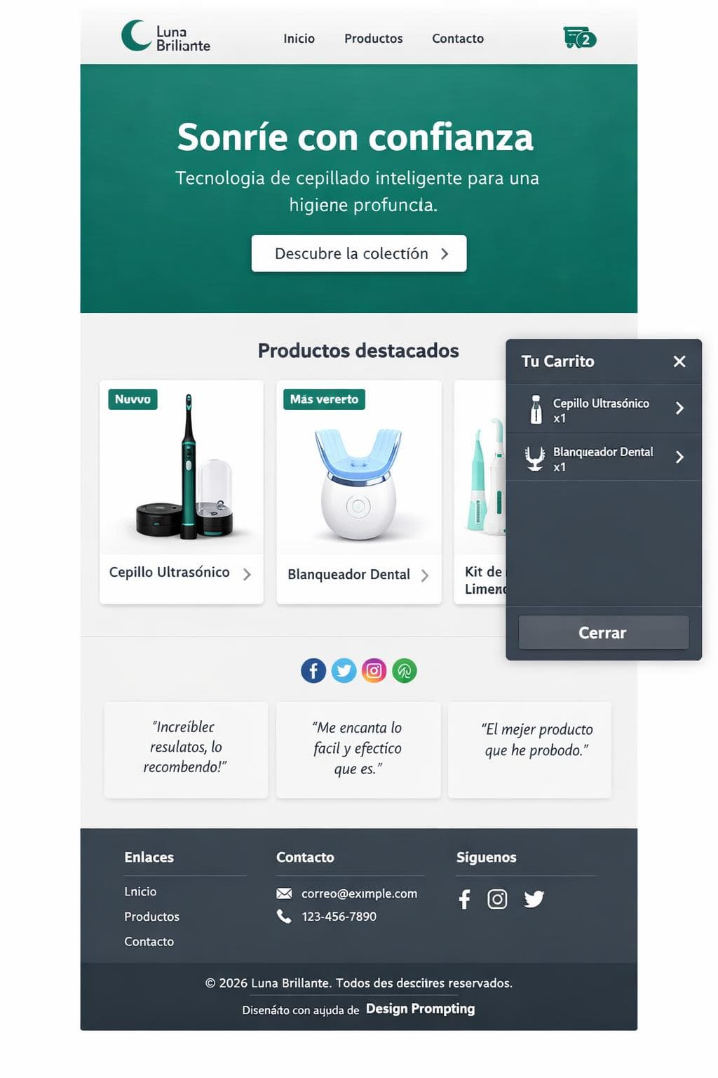 Luna Brillante &mdash; vista previa del theme