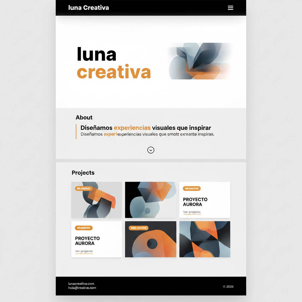 Luna Creativa &mdash; vista previa del theme