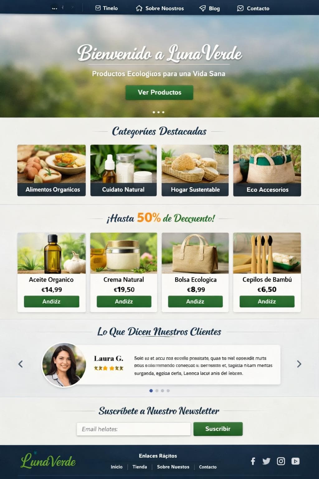 LunaVerde &mdash; vista previa del theme