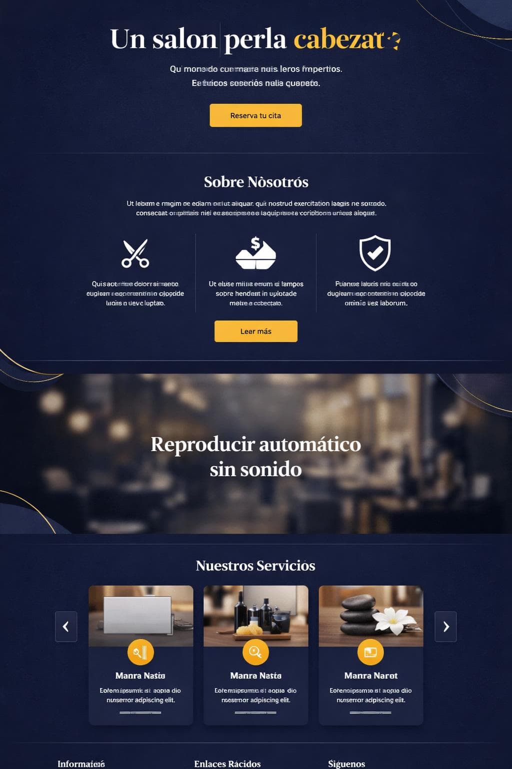 Luxora Salón — vista previa del theme