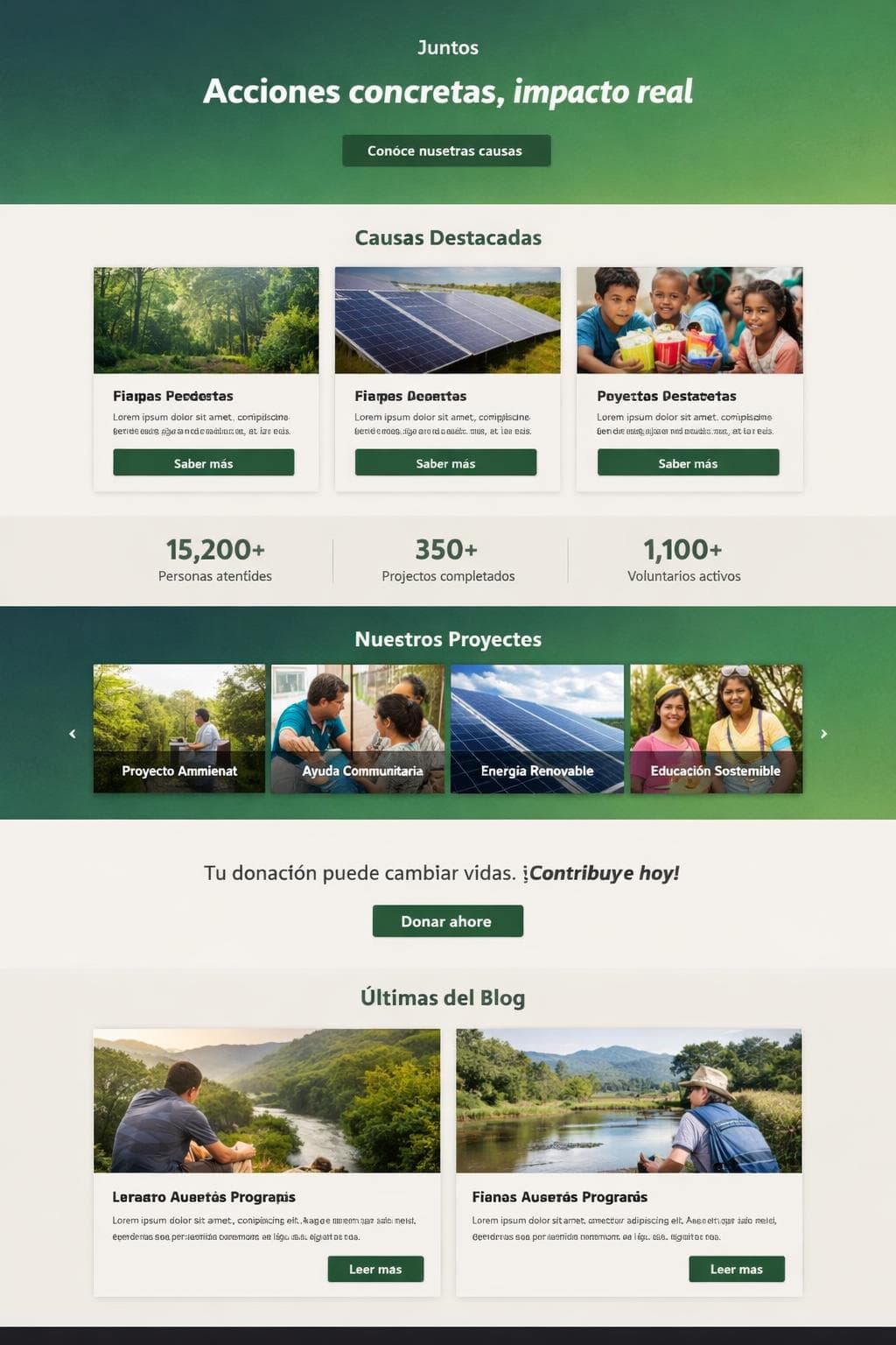 Manos Verdes &mdash; vista previa del theme