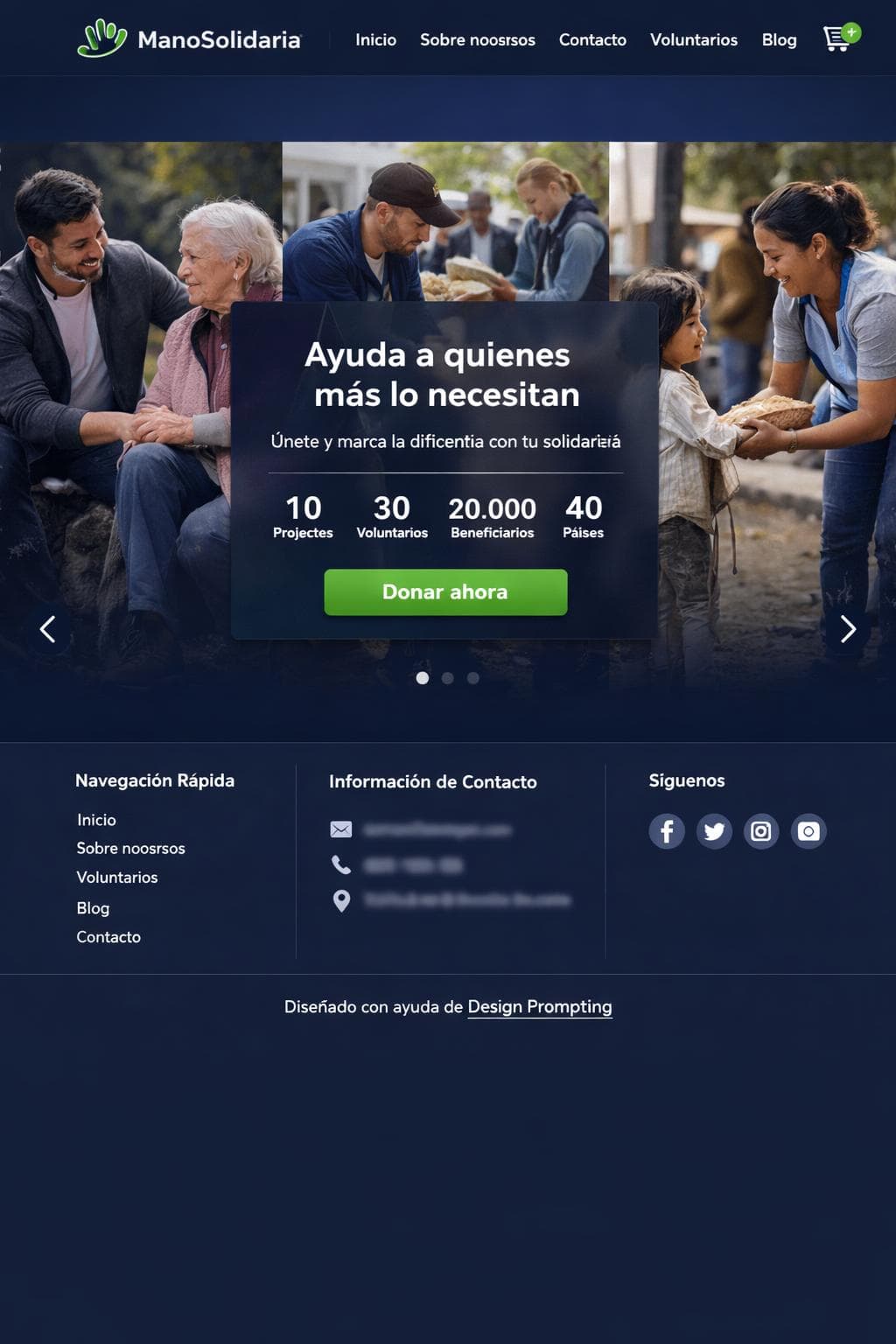 ManoSolidaria &mdash; vista previa del theme