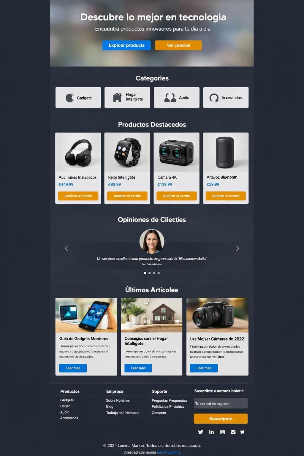 Market Boreal — vista previa del theme