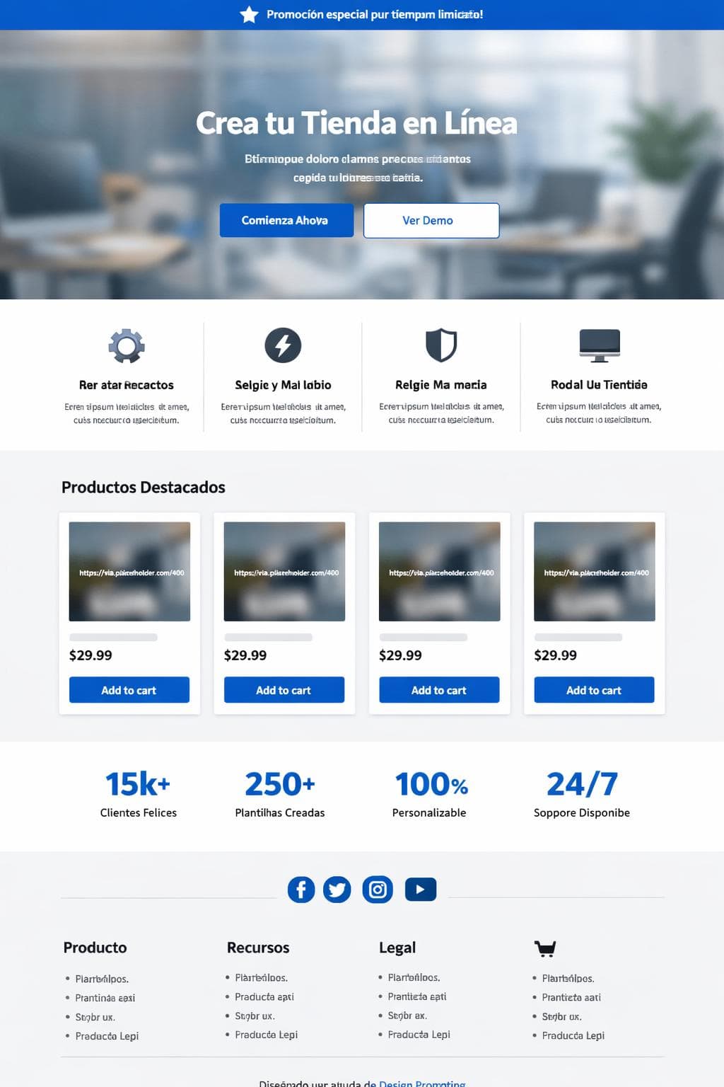 Market Titan — vista previa del theme