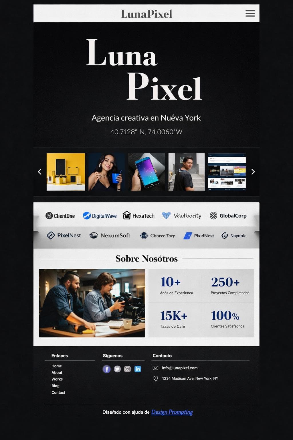 Marketing Lumen — vista previa del theme