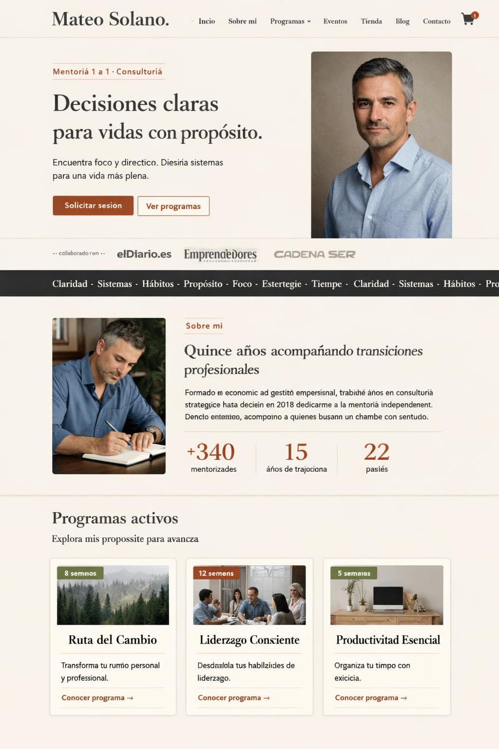 Mateo Solano — vista previa del theme