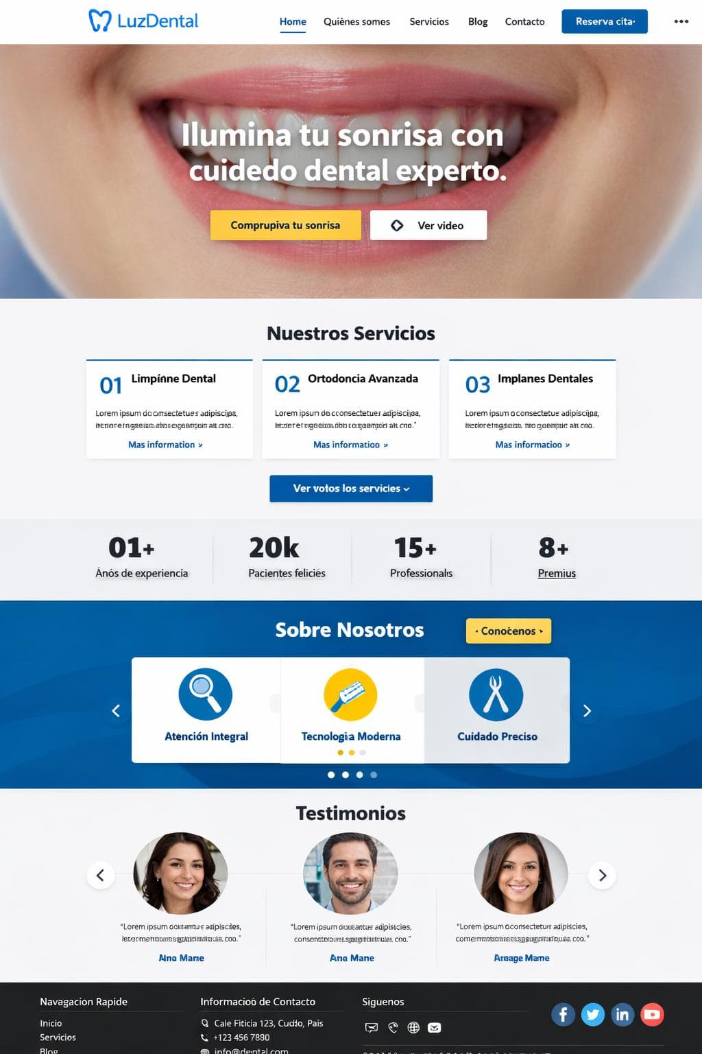 M&eacute;dica Austral &mdash; vista previa del theme