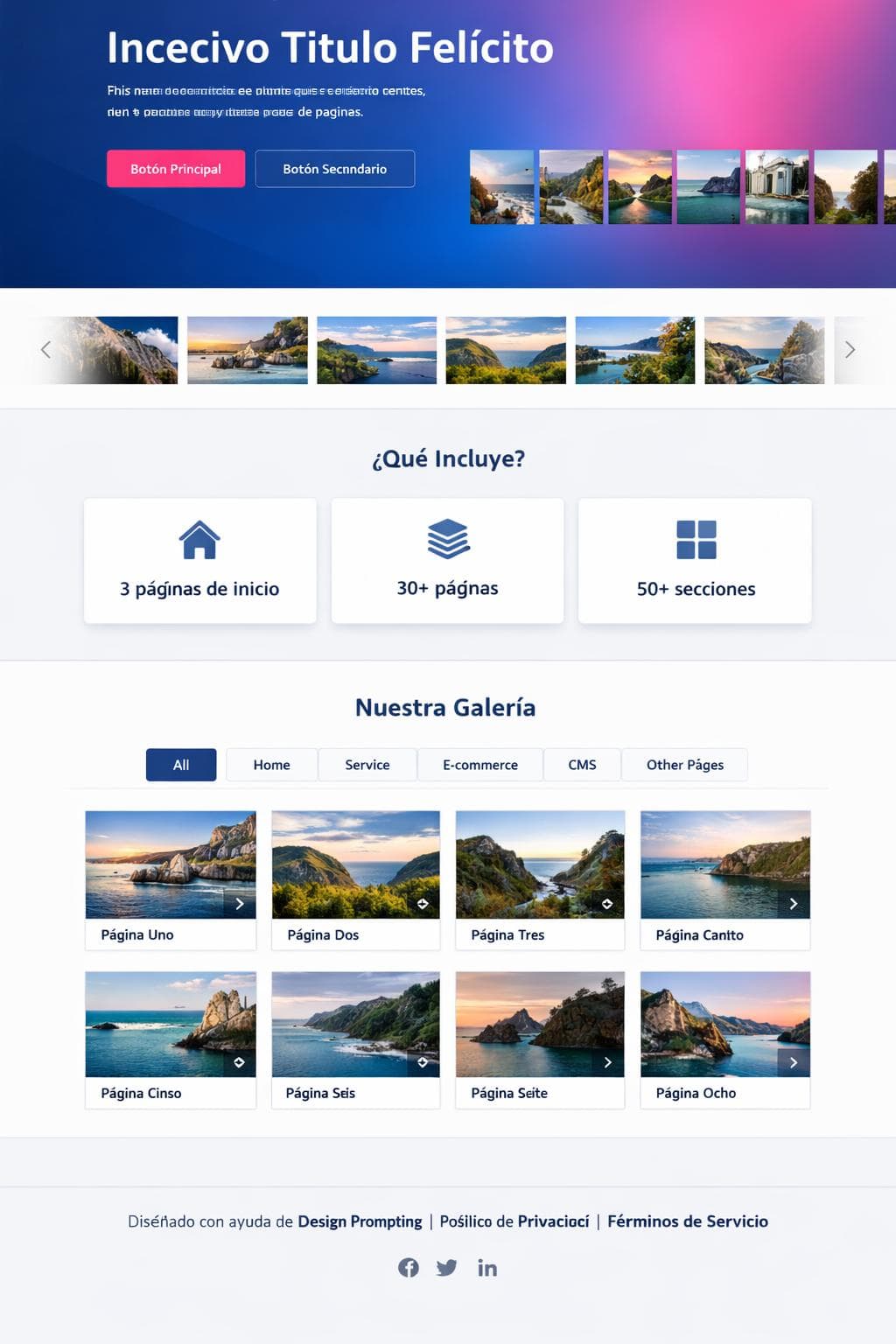 Médica Coral — vista previa del theme