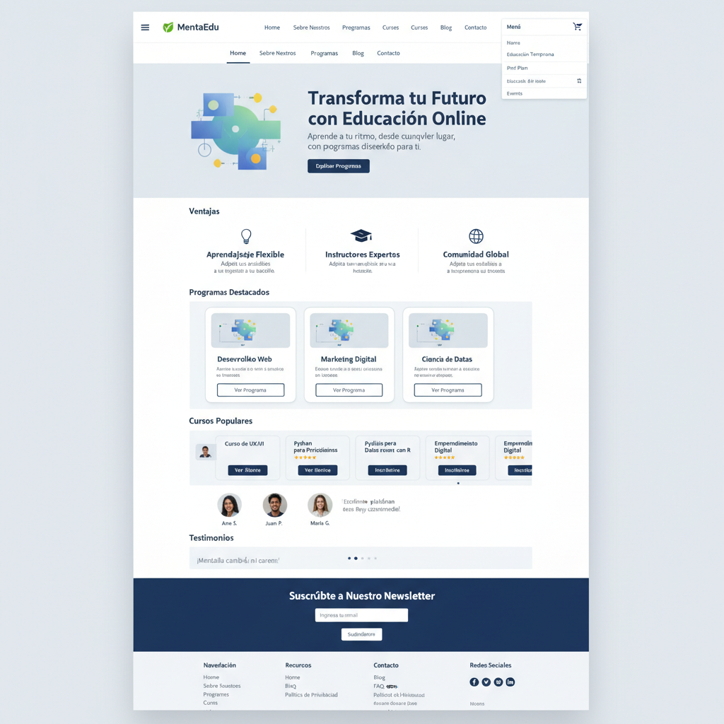 MentaEdu &mdash; vista previa del theme