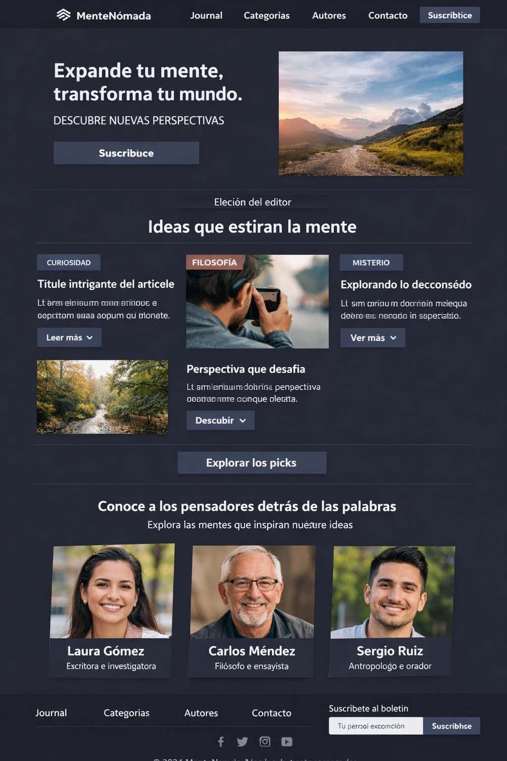 MenteNómada — vista previa del theme