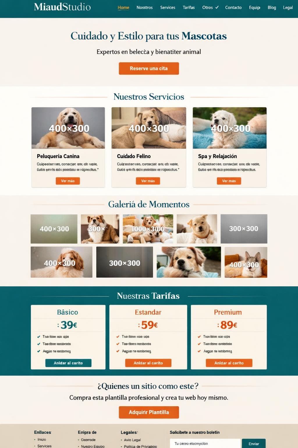 MiaudStudio — vista previa del theme