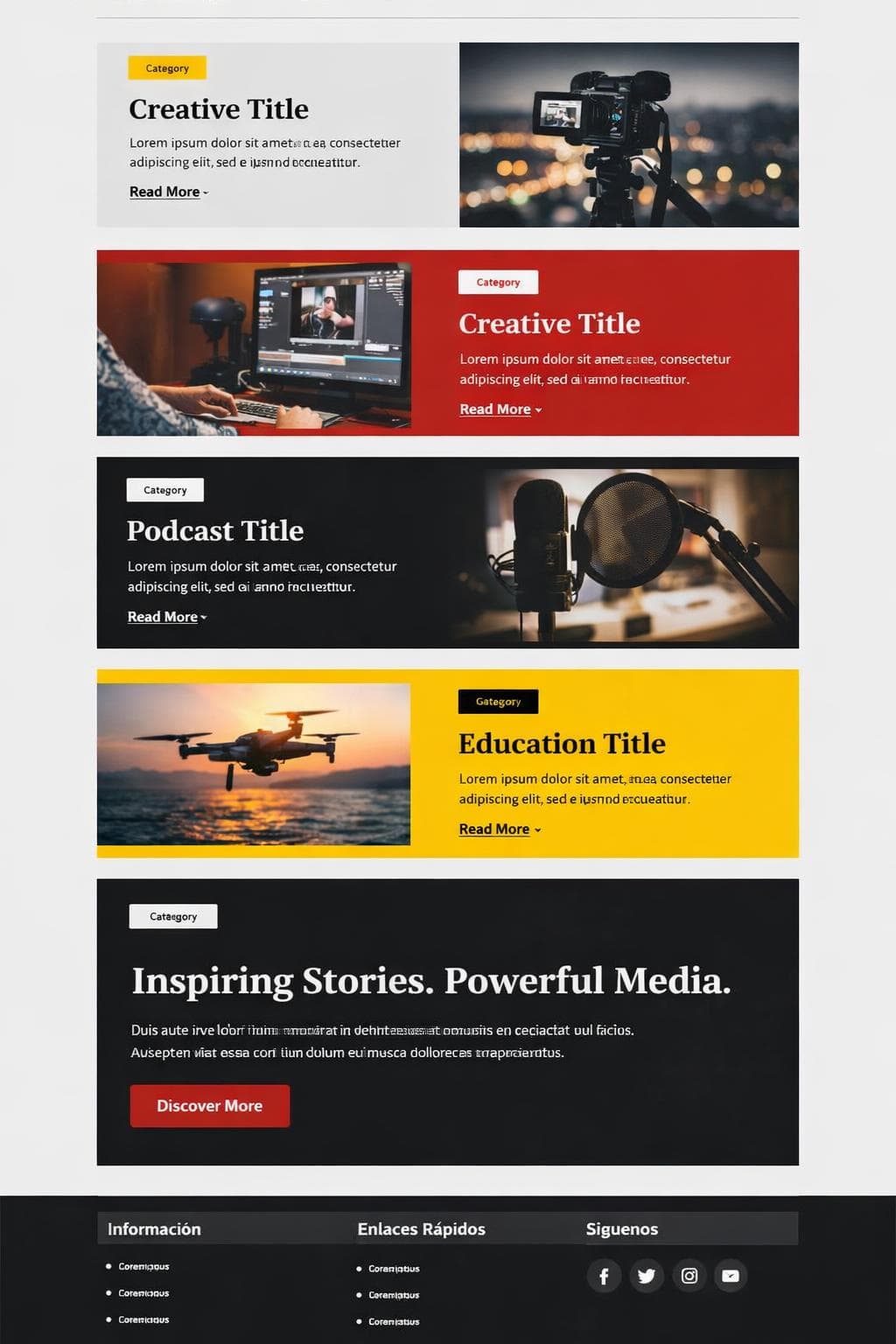 MiraLuz Media &mdash; vista previa del theme