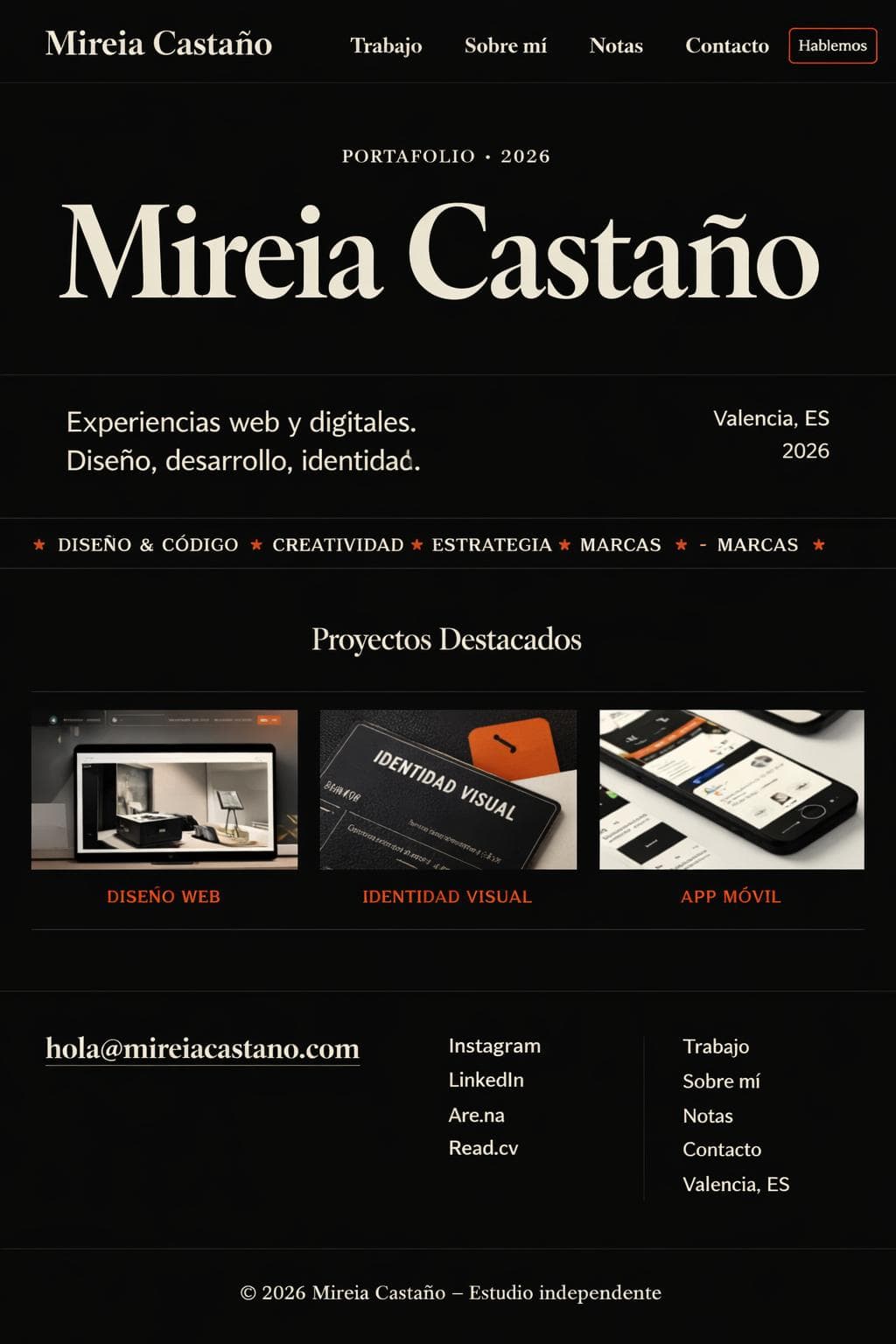 Mireia Casta&ntilde;o &mdash; vista previa del theme