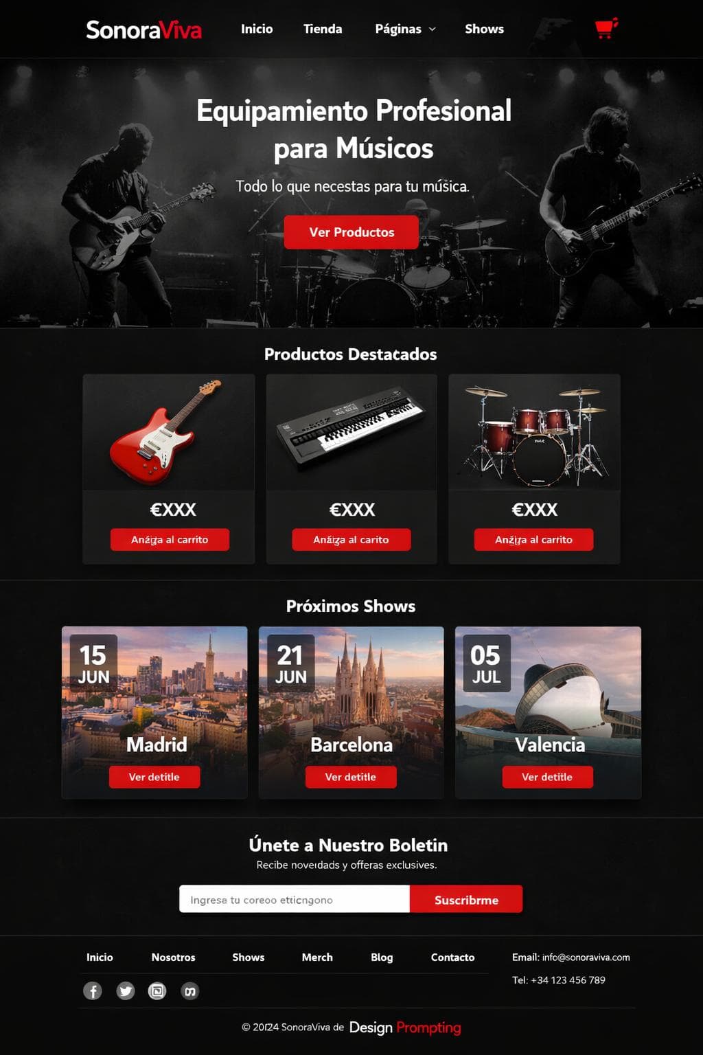 M&uacute;sica Delta &mdash; vista previa del theme