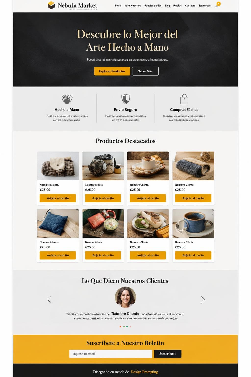 Nebula Market &mdash; vista previa del theme