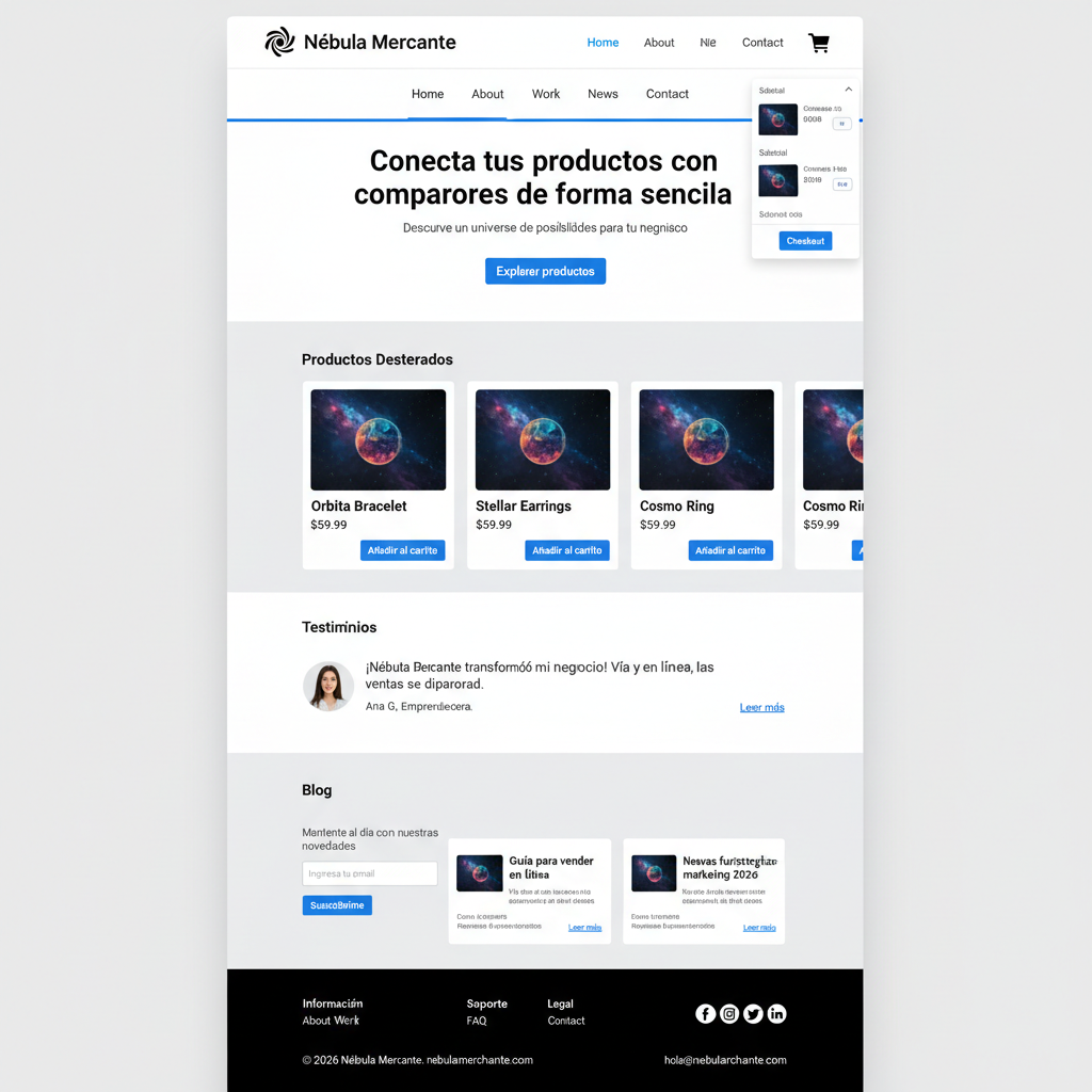 Nébula Mercante — vista previa del theme