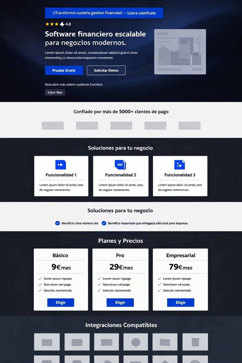 NebulaPay — vista previa del theme