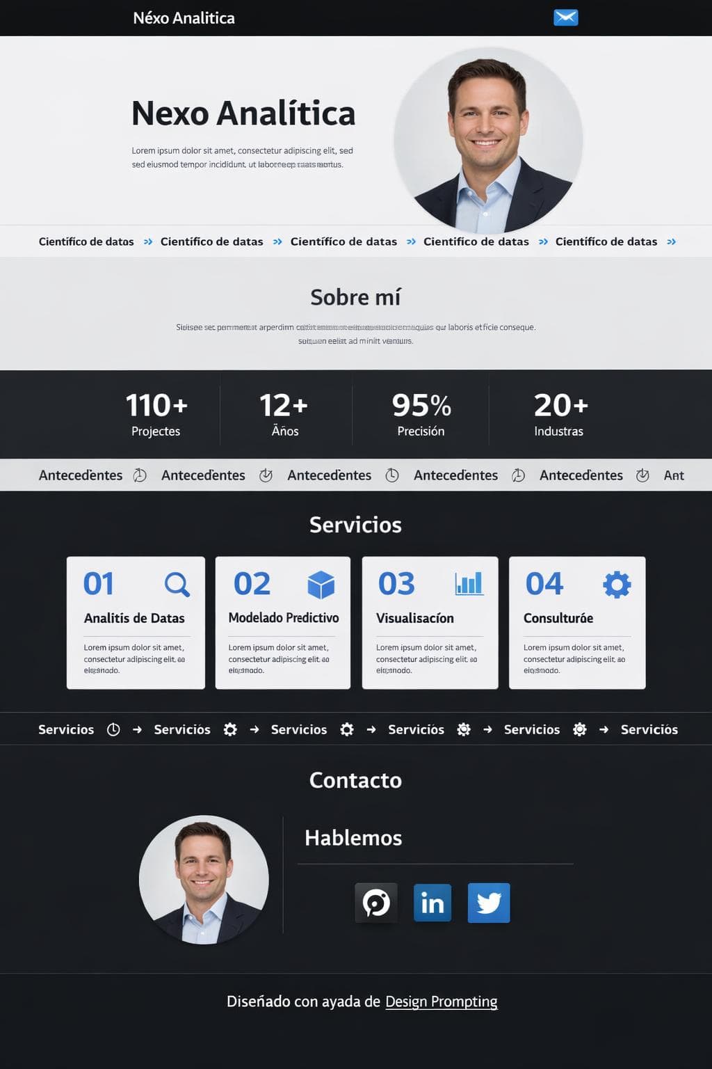 Nexo Analítica — vista previa del theme