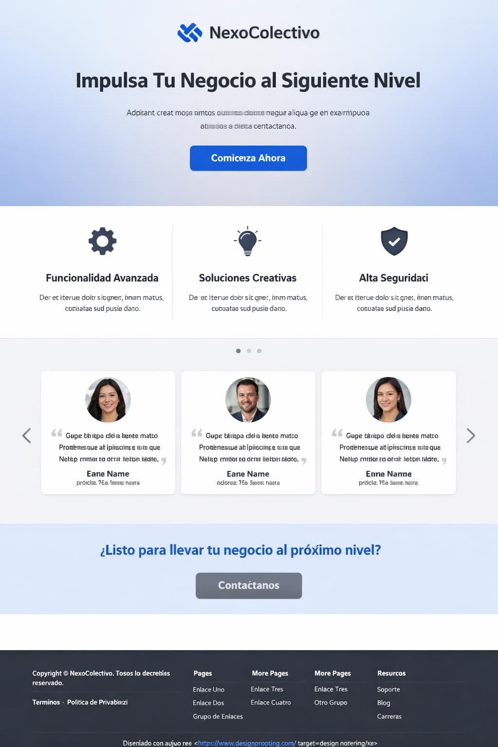 NexoColectivo &mdash; vista previa del theme