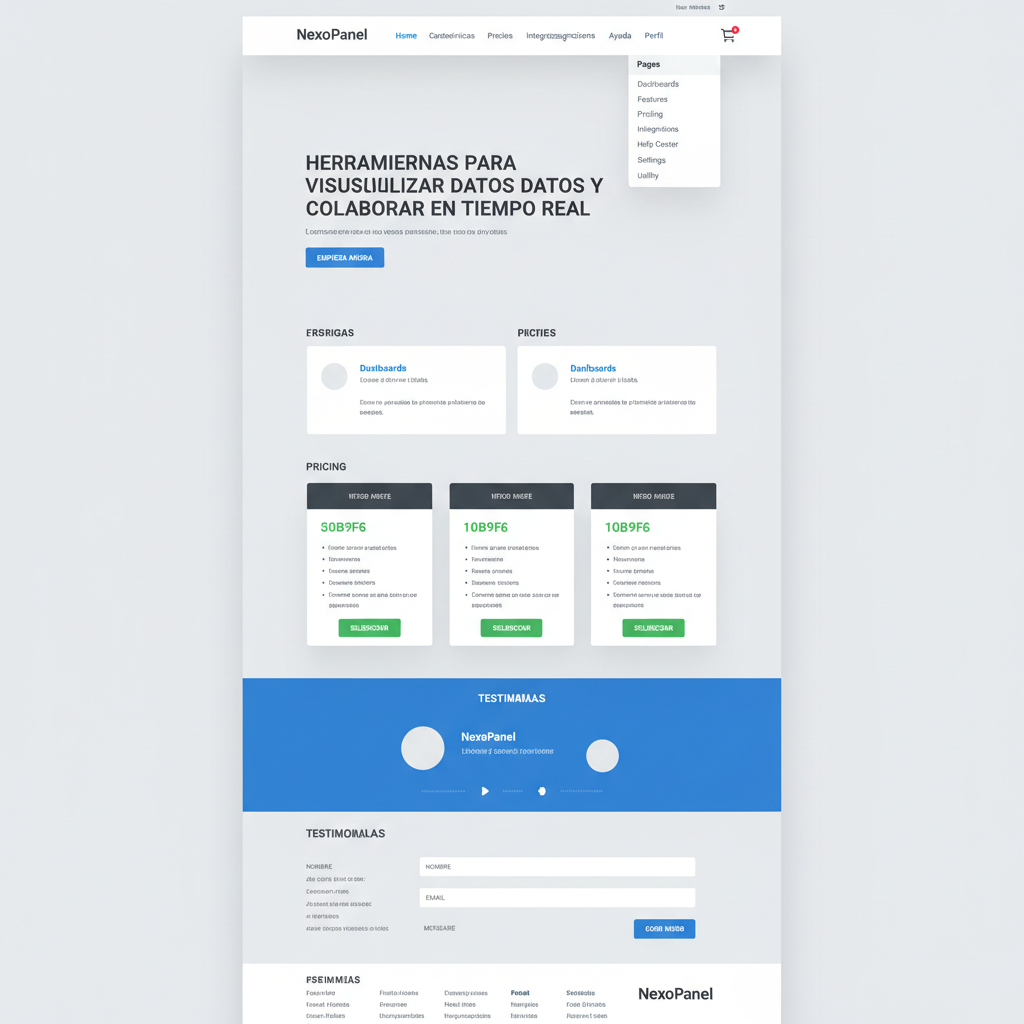 NexoPanel — vista previa del theme