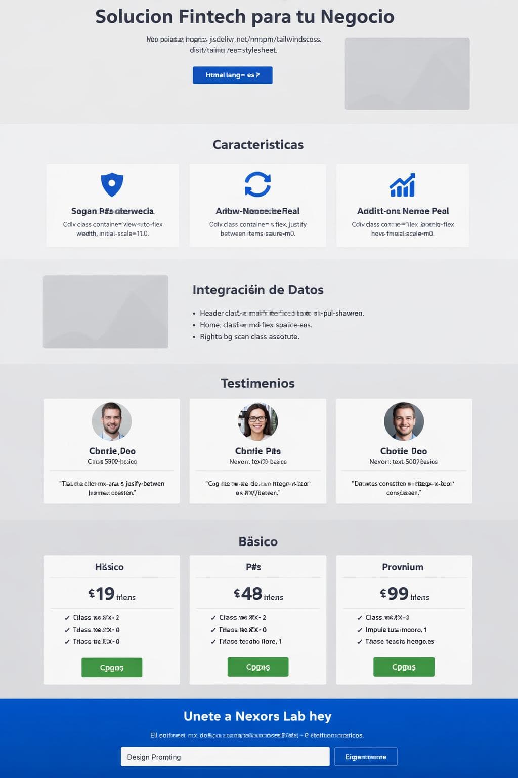 Nexora Lab — vista previa del theme