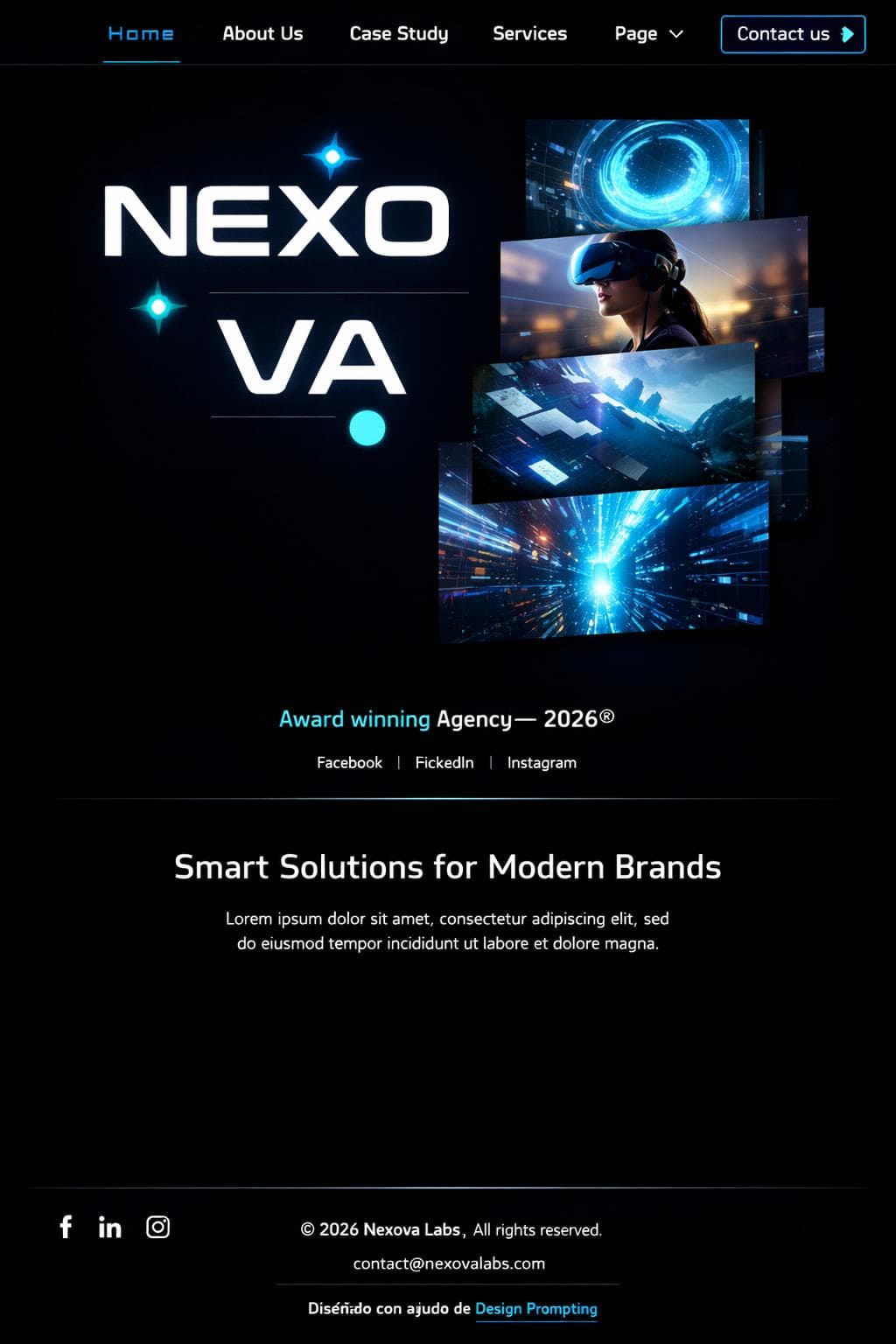 Nexova Labs &mdash; vista previa del theme