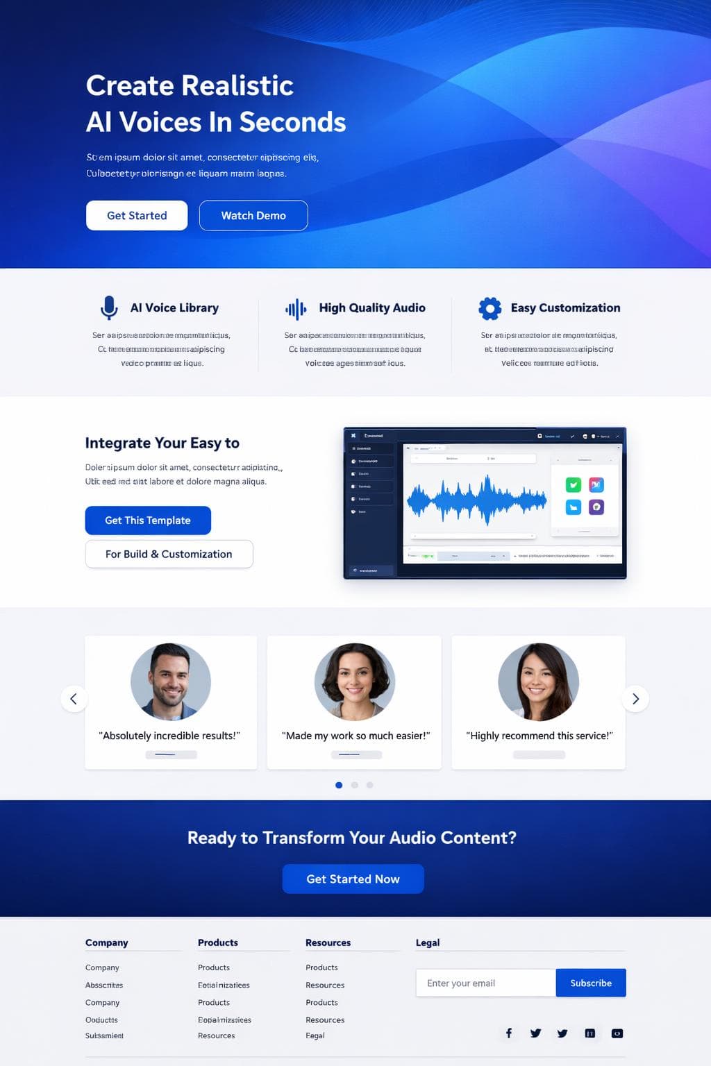 NexoVox — vista previa del theme