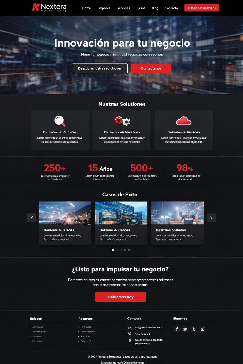 Nextera Soluciones &mdash; vista previa del theme