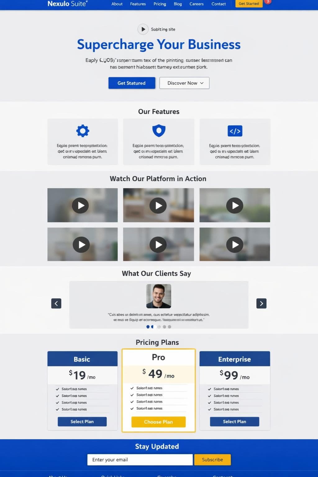 Nexulo Suite — vista previa del theme