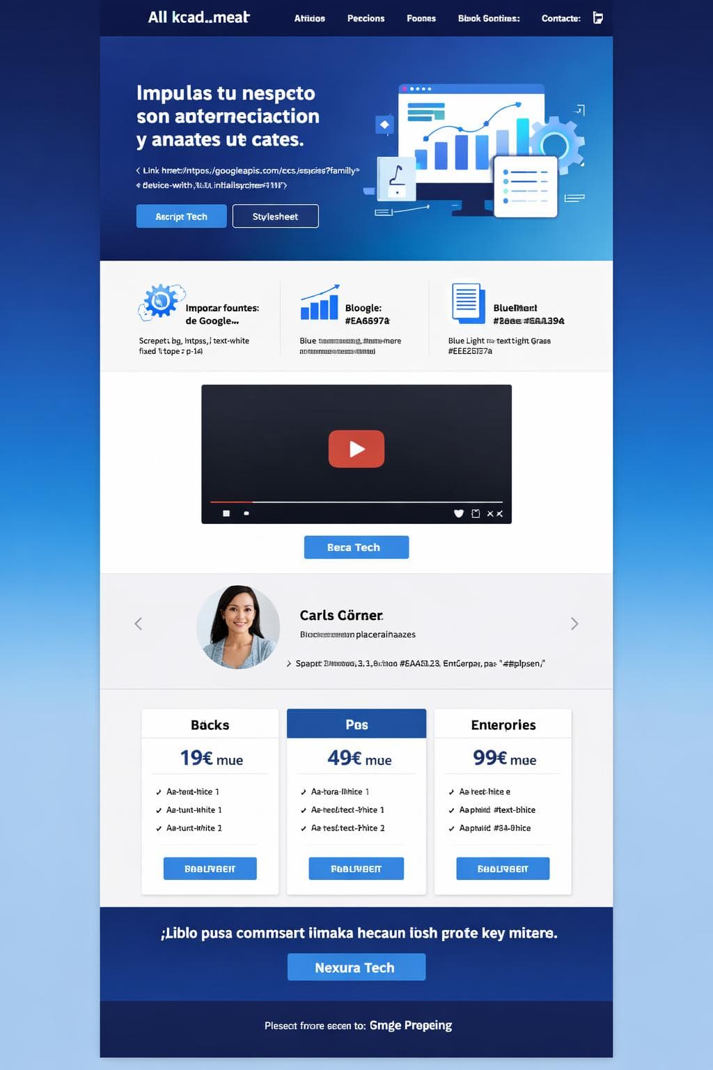 Nexura Tech &mdash; vista previa del theme
